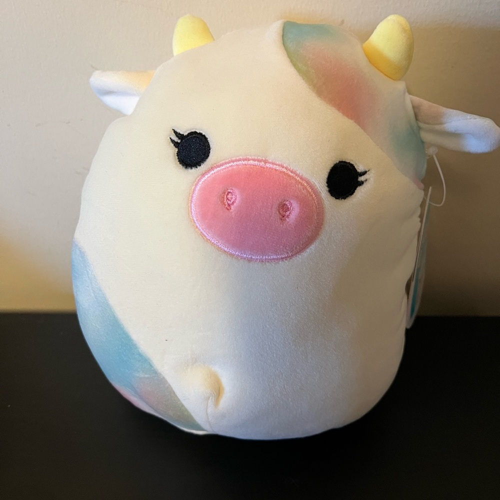 8” Squishmallow Candess Easter Tie Dye Cow